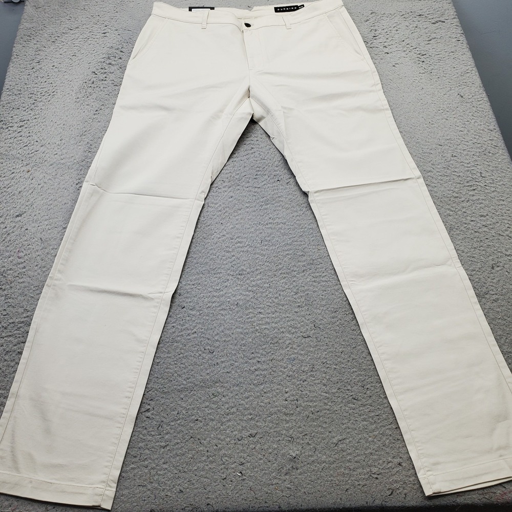 Dunning Golf Chino Pants Mens 35/34 Tan Performance Stretch Quick Dry D7S22P744
